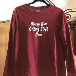 Messy Bun Getting Stuff Done long sleeve T-shirt